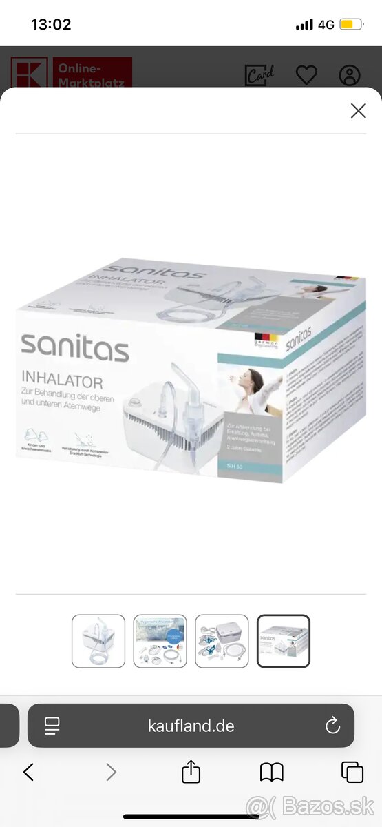 Inhalátor sanitas SIH 50