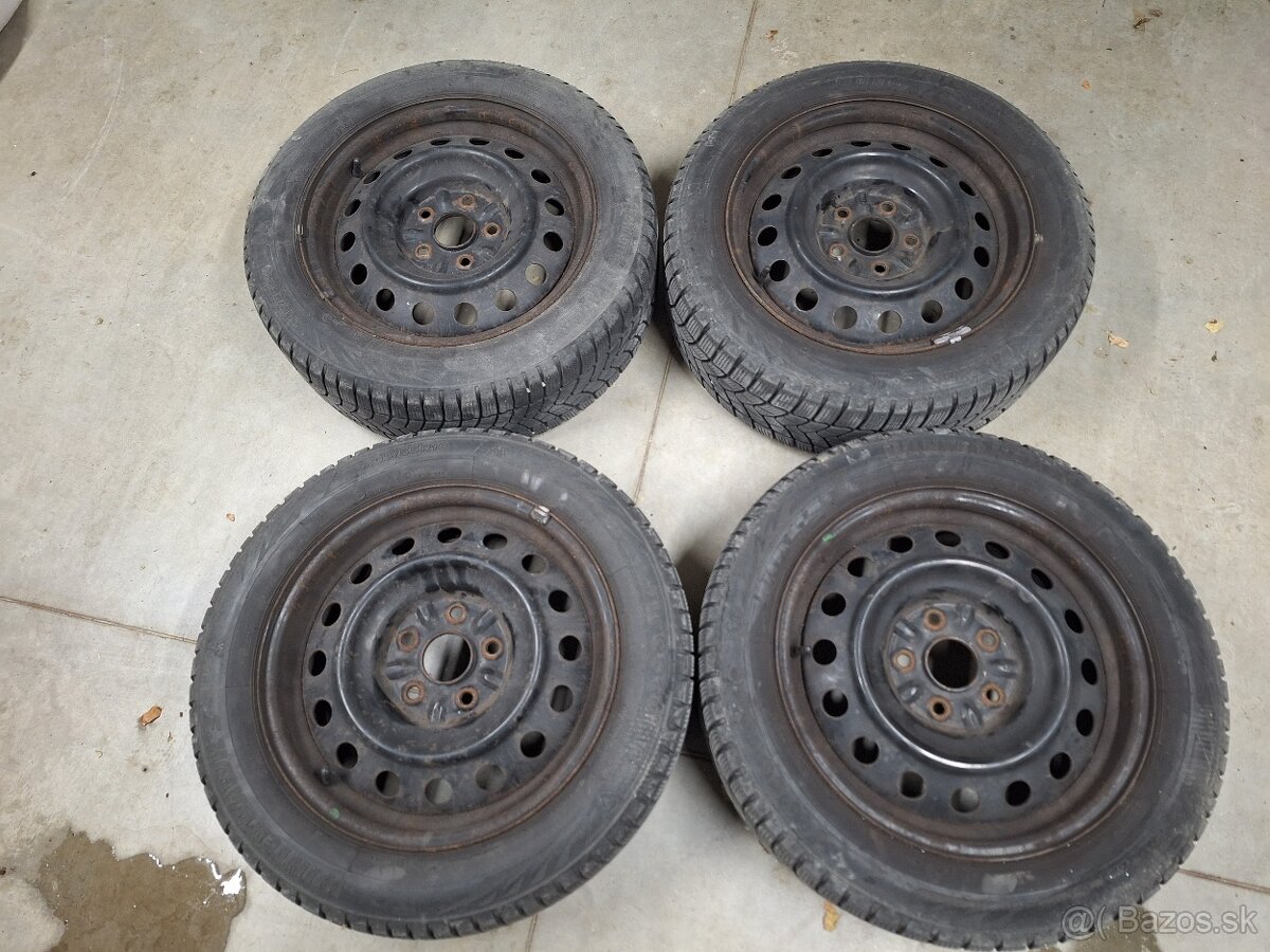 Oceľové disky so zimnými pneu 205/55 R16