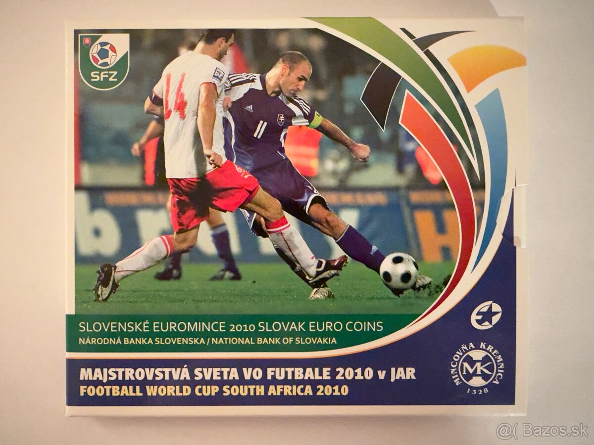 Súbor slovenských euromincí 2010 - MS vo futbale JAR 2010