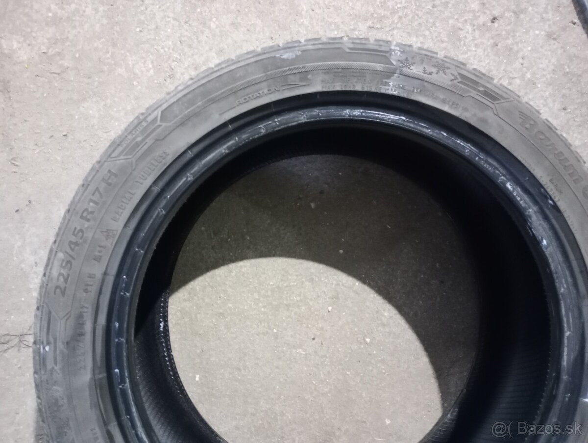 Ponúkam zimné pneu 225/45 R17 H Barum Polaris 5
