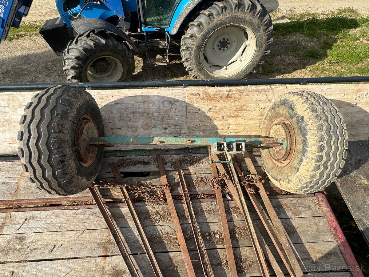 Brzdená náprava na vlečku