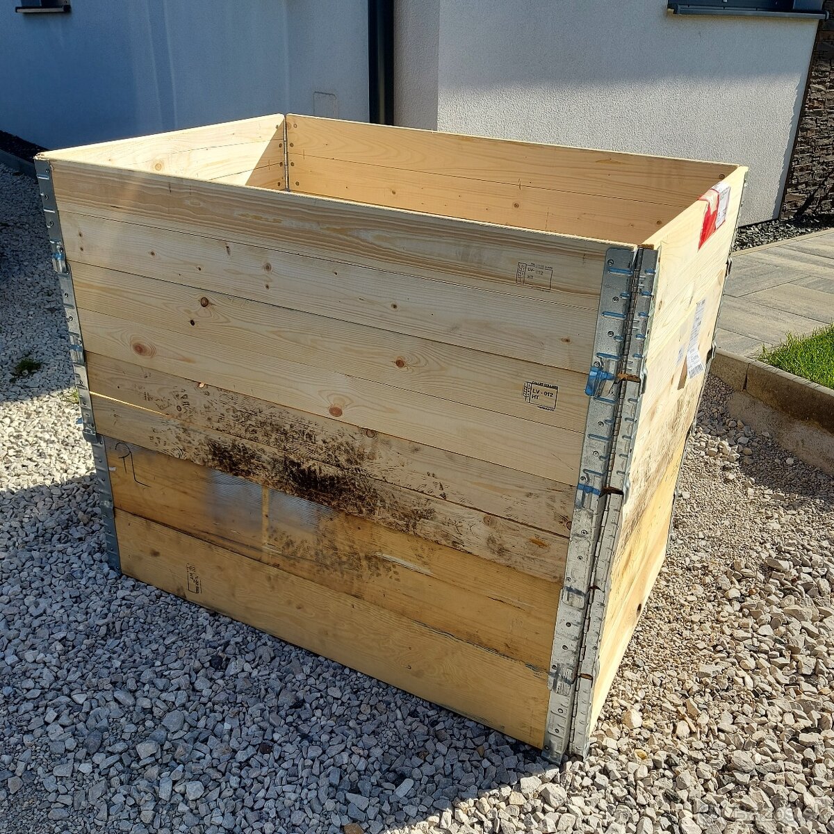 Paletové ohrádky/vyvýšené záhony