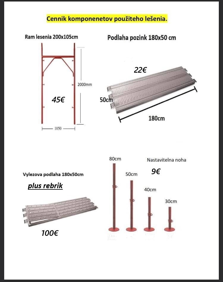 Fasadne lešenie široke