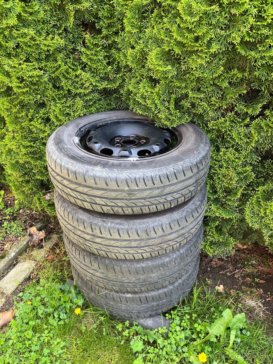 Sada 5x100 R14 + pneumatiky