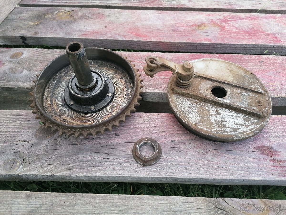 Rozeta a brzda na Jawa 250/ 350 perák