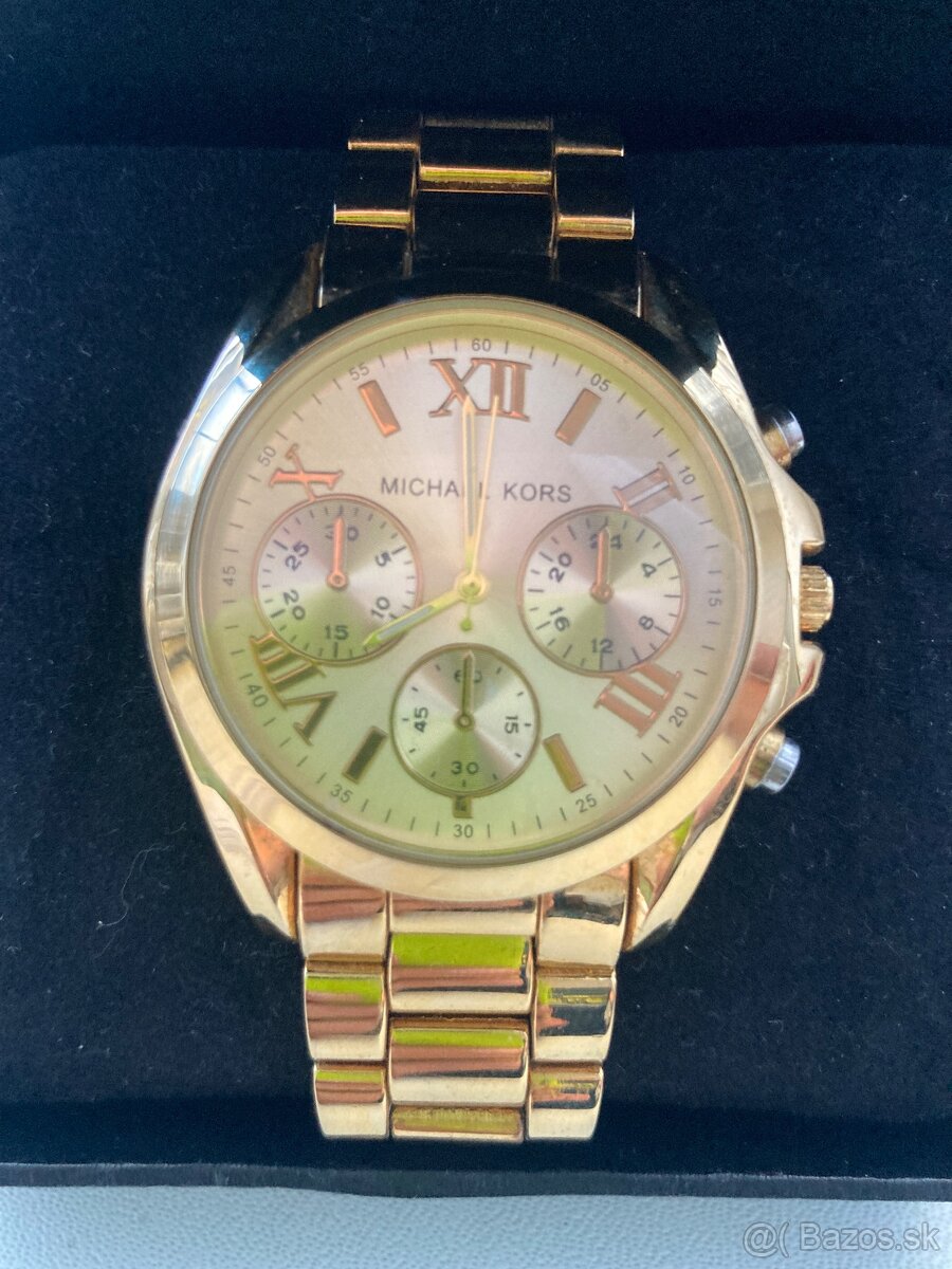 Panske zlate hodinky Michael Kors
