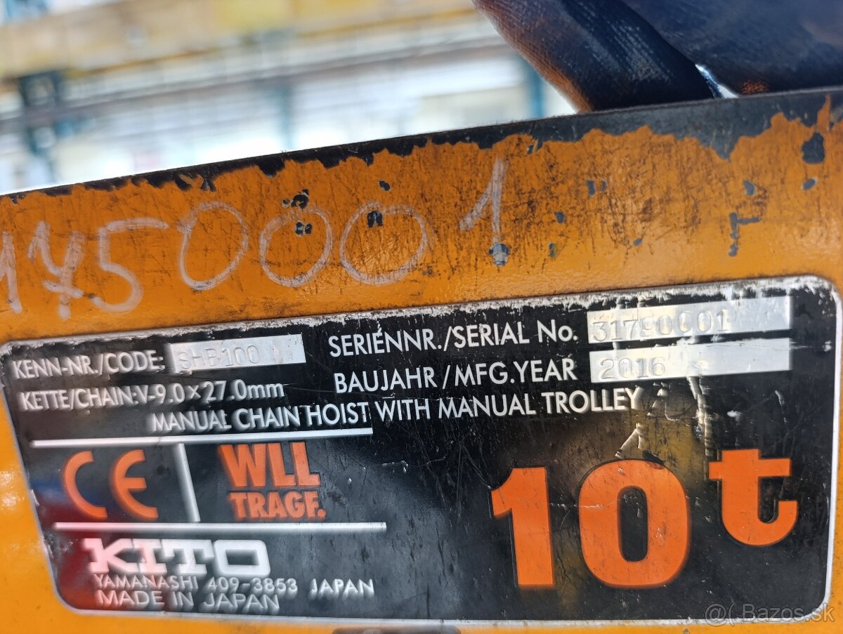 Retazovy kladkostroj 10t
