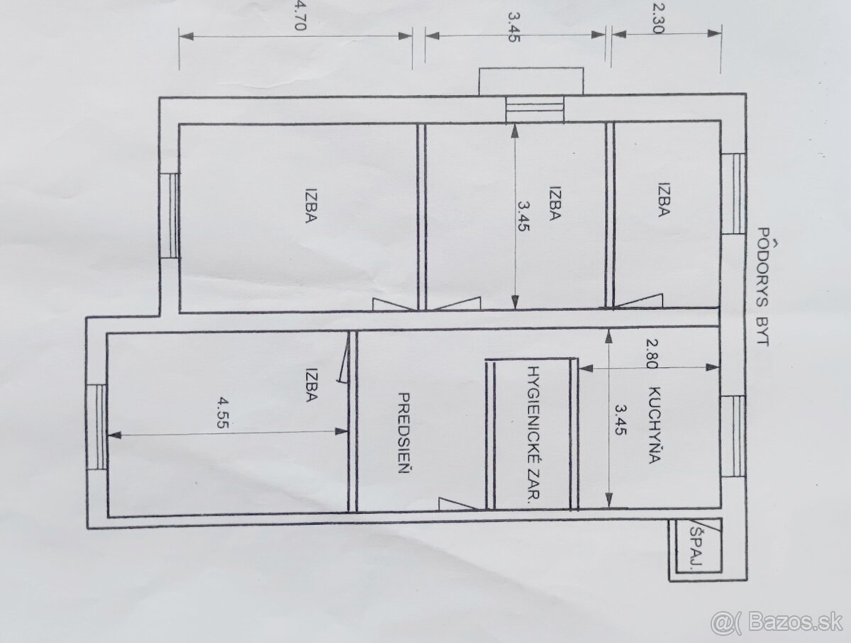 4 izbový byt s balkónom, /81m2/, Žilina - Vlčince III