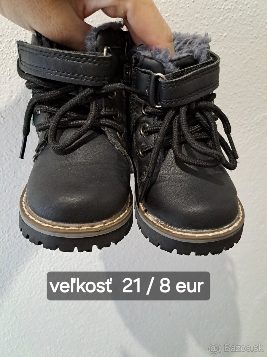 Čižmičky na zimu veľkosť 21