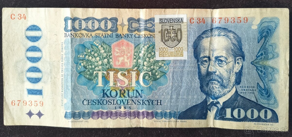 1000 Korún 1985 (SK-kolok)