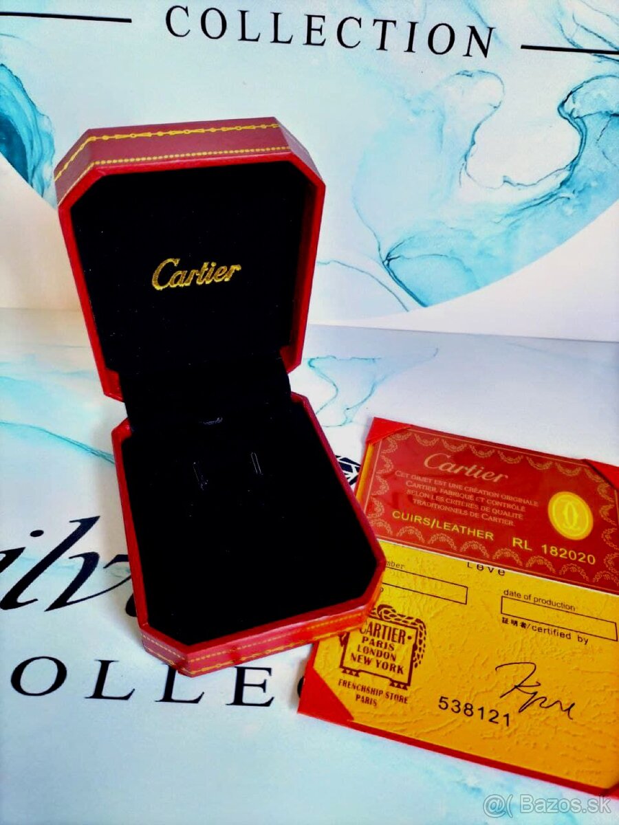 Darčekové balenie Cartier na náušnice