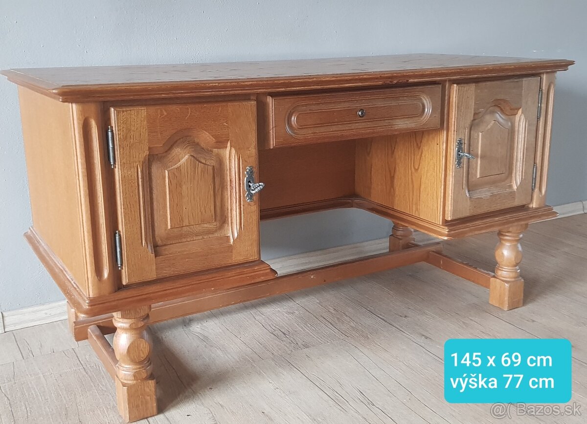 Stôl písací masív dub