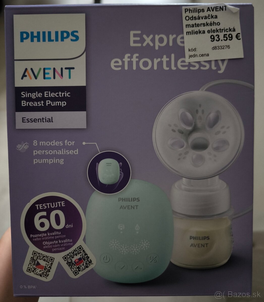 Elektrická odsávačka mlieka