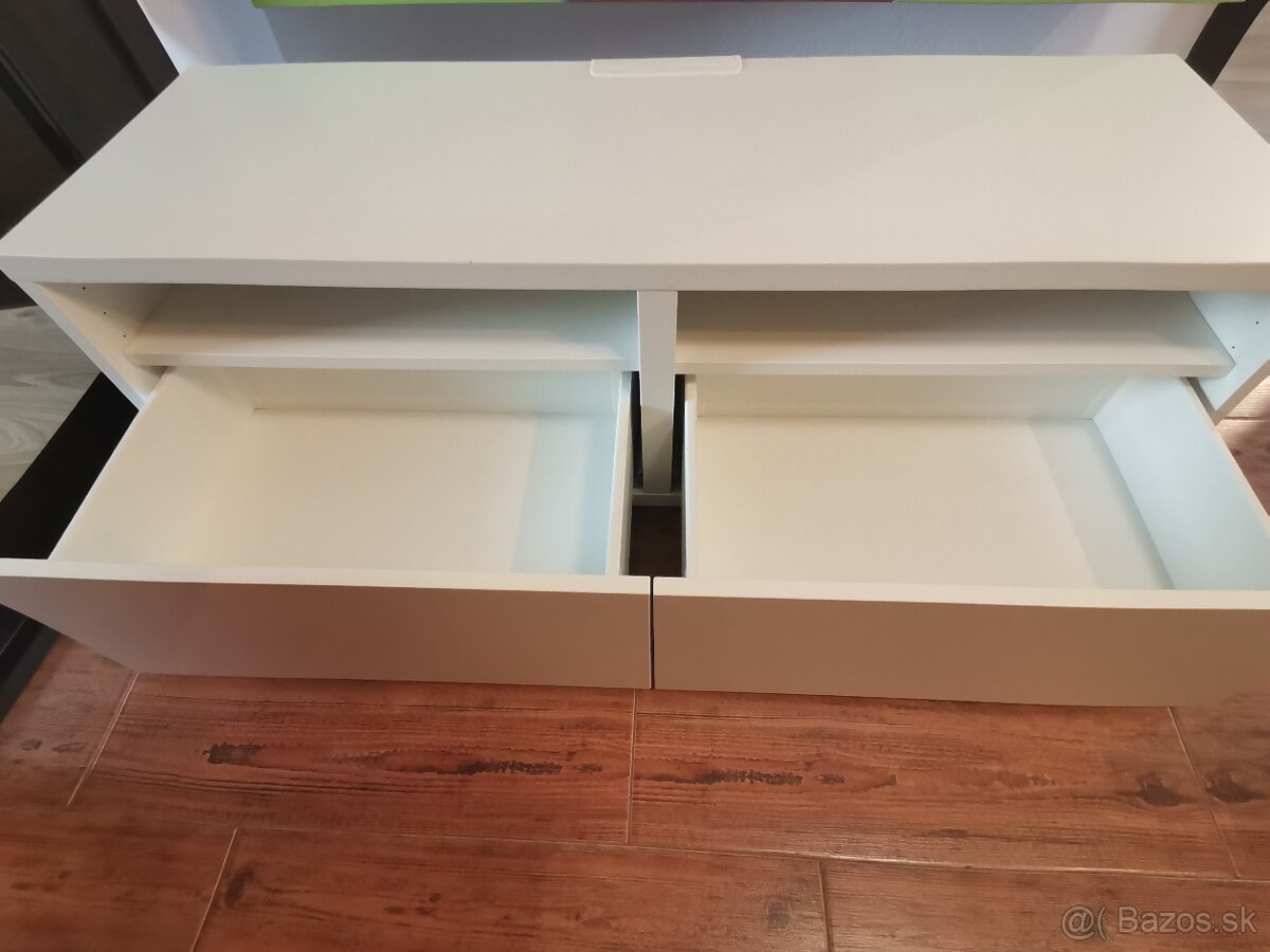 TV stolík biely ikea