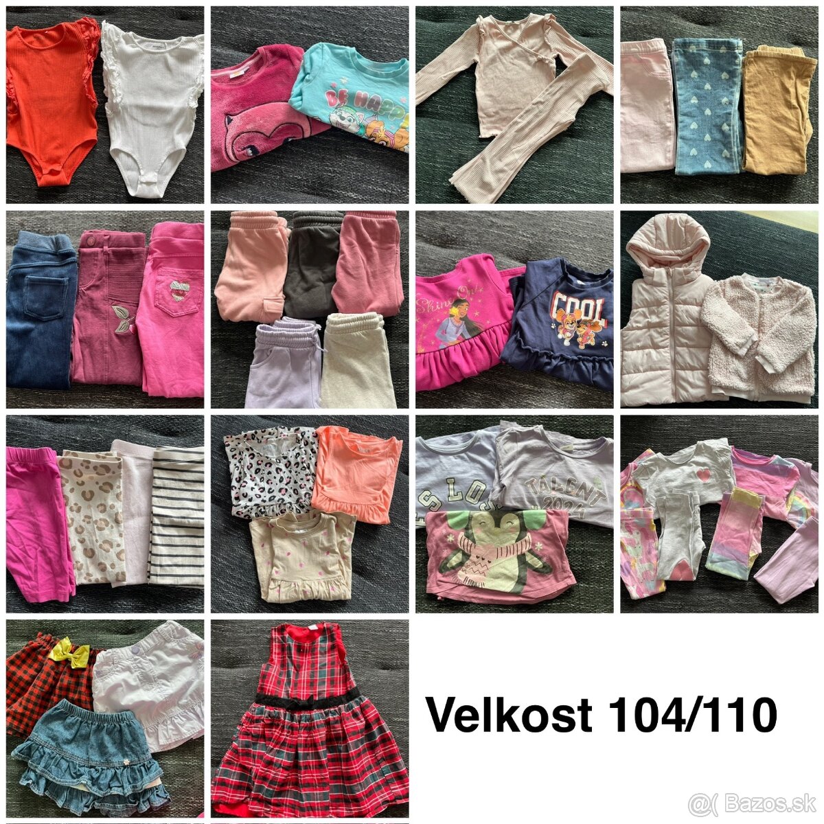 Velky balik oblecenia velkost 104 dievca