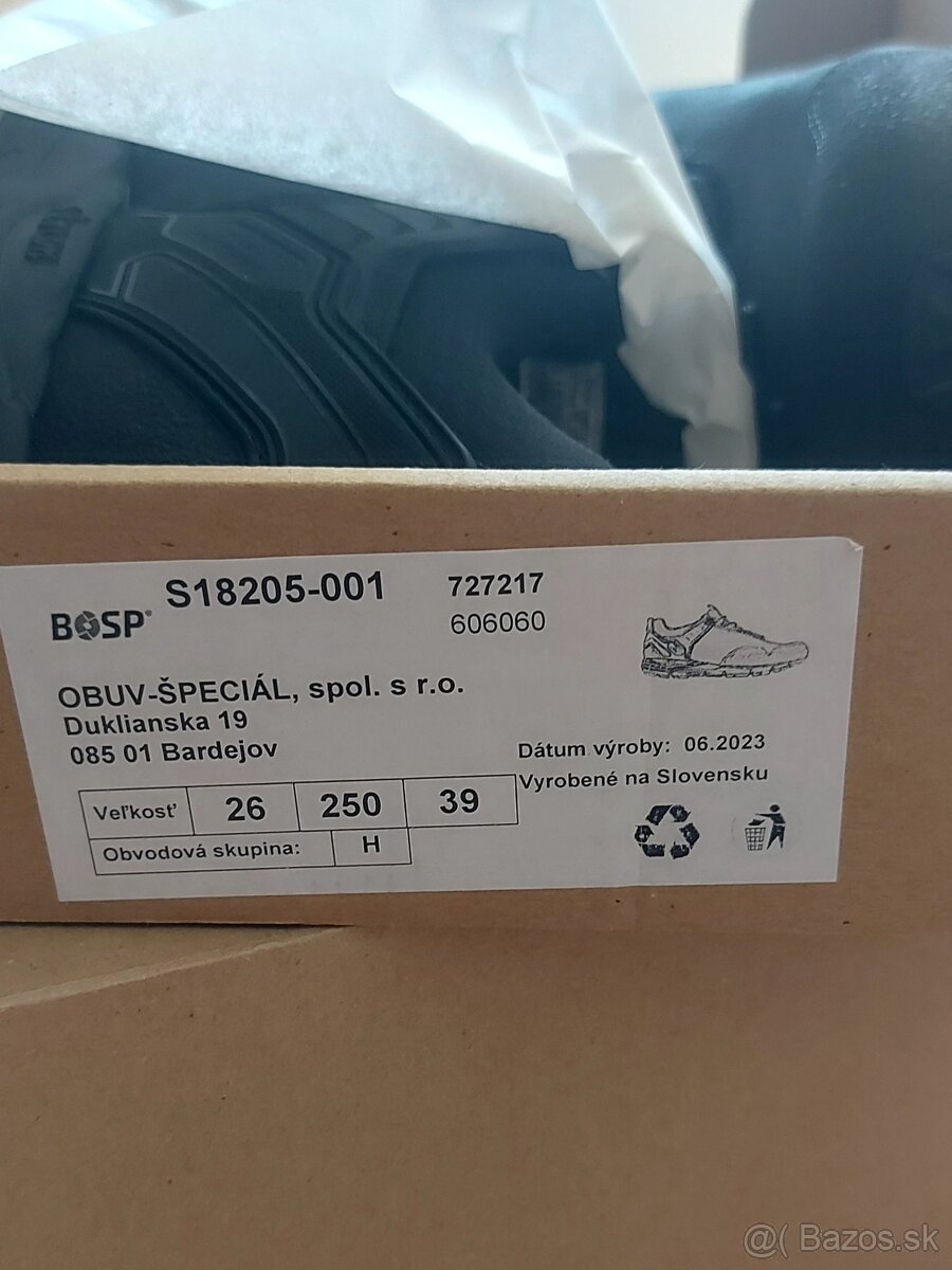 Špeciálna obuv BOSP
