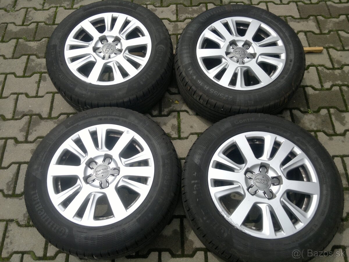 Elektrony Audi A3, A4 5x112 r16, letné pneu. 225/55 r16