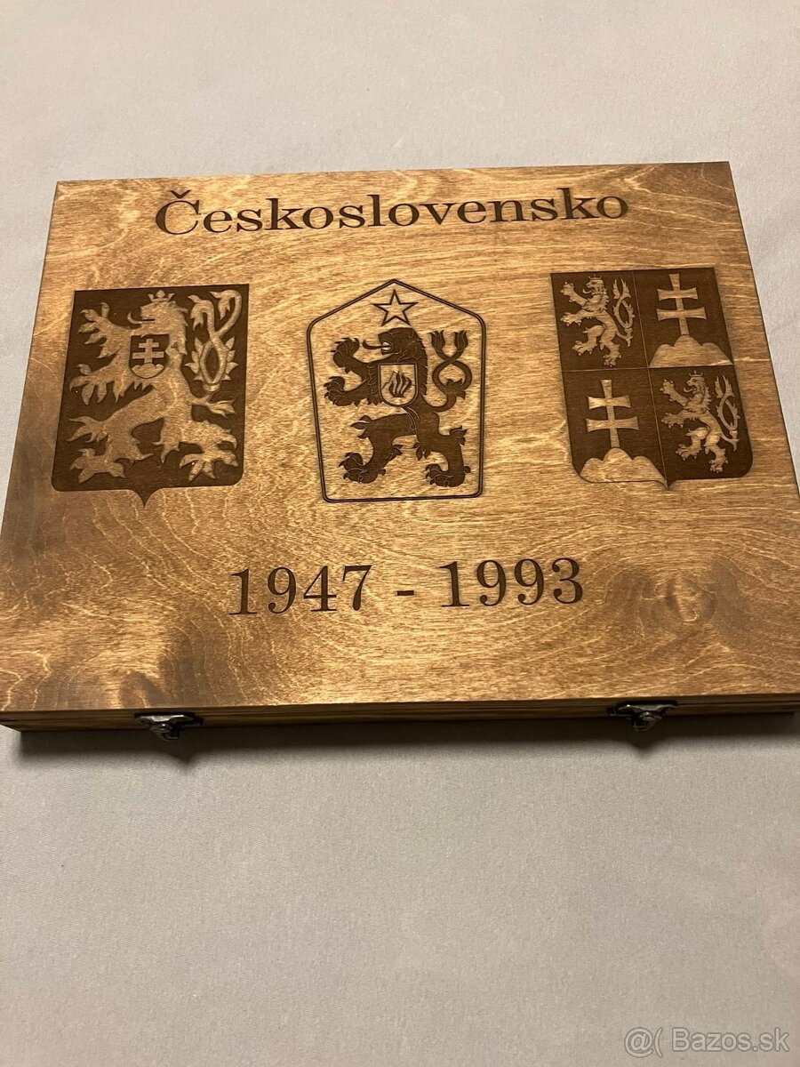 Kompletná sada pamätné strieborné mince 1947-1993 ČSR+ČSSR
