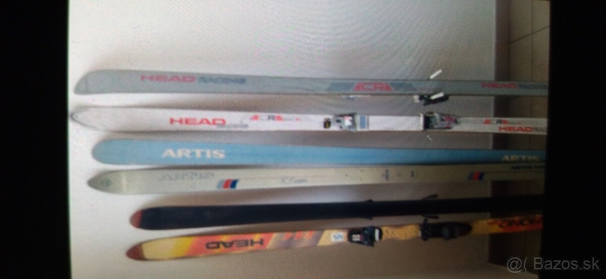 Predám lyže 1. head M1 180 CM, 2. Artis 748 190 CM, 3. He