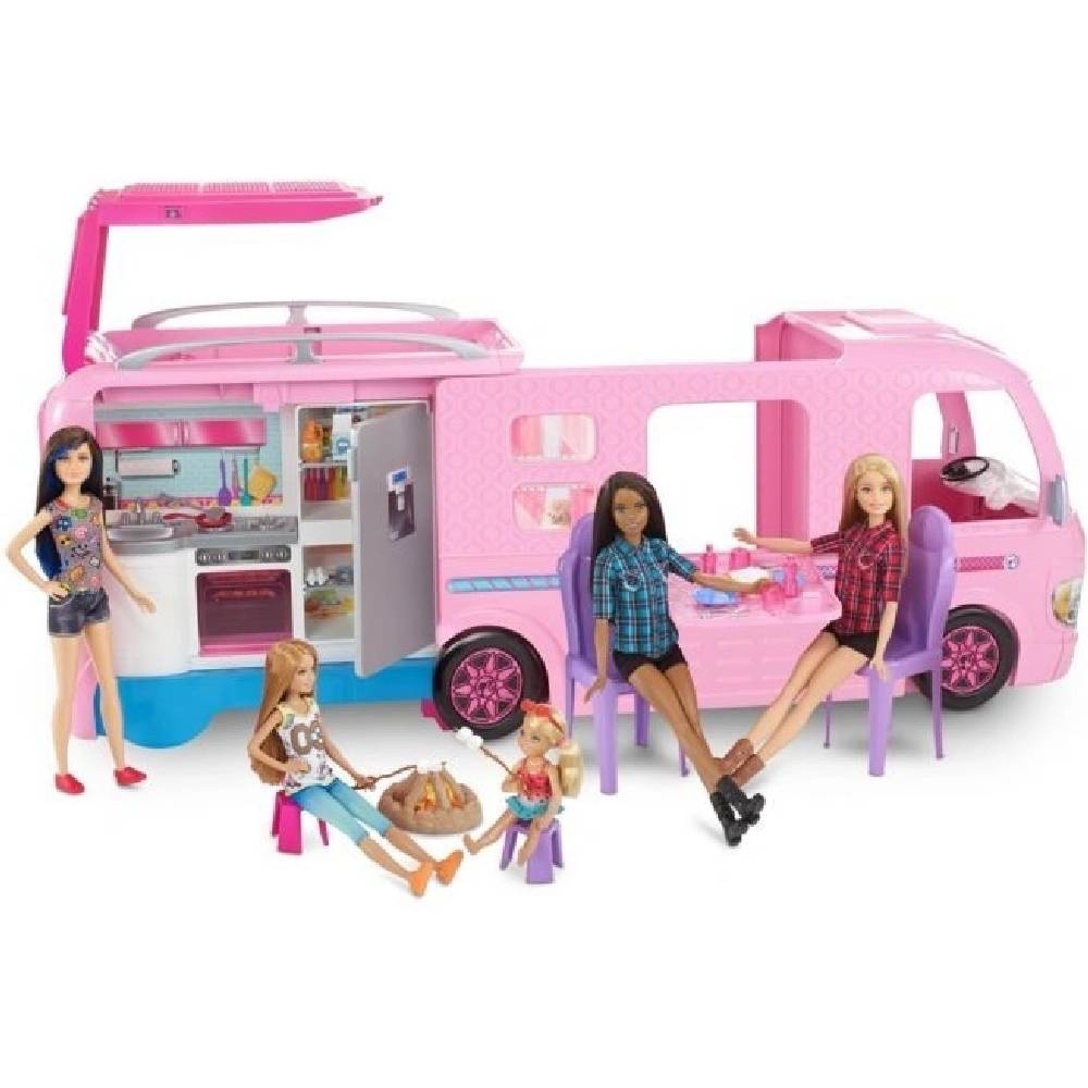 Barbie karavan s bazénom