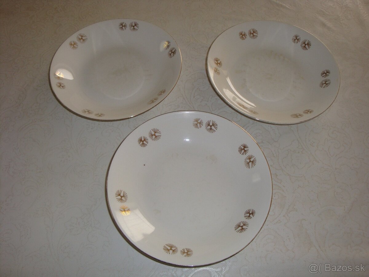 Starožitné porcelánové taniere zn. BOHEMIA.