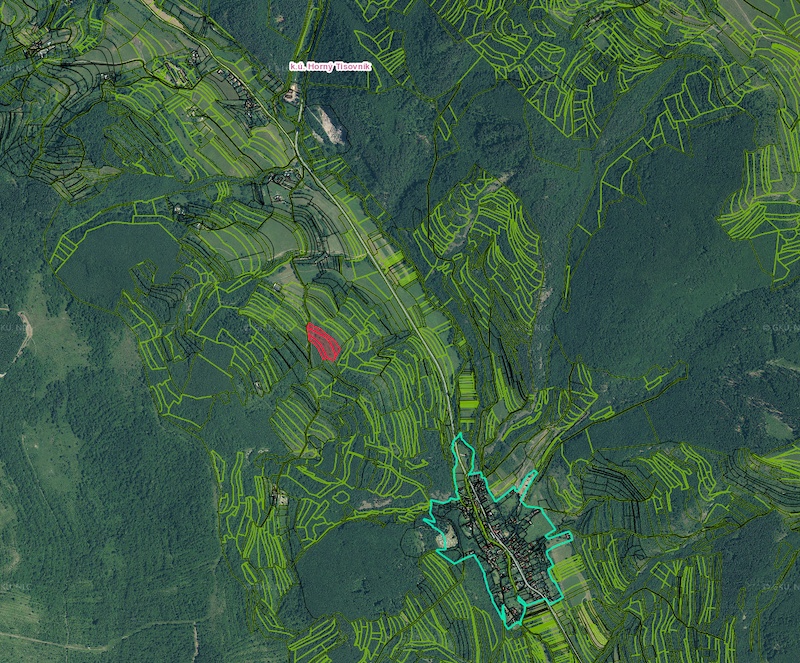 Horný Tisovník - 2.062 m2 PÔDA - Na Predaj