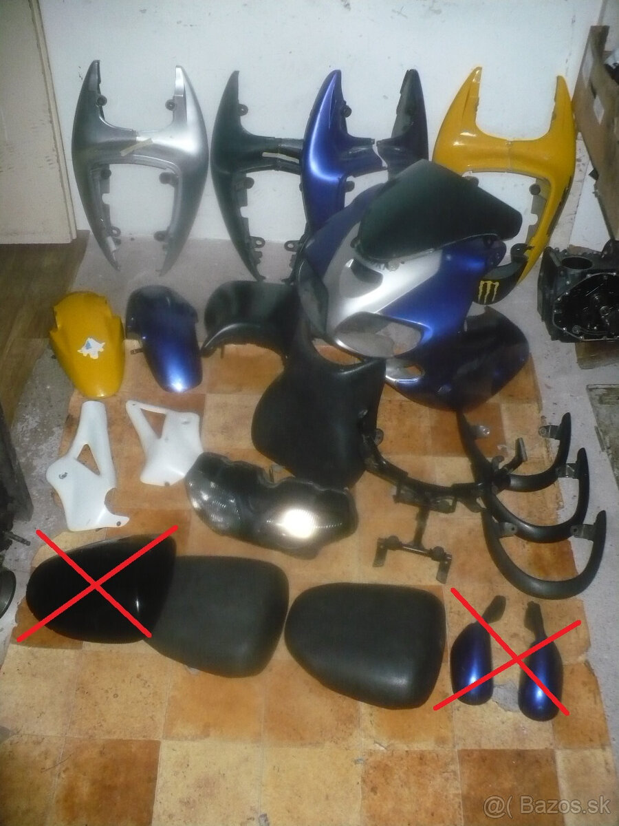 Suzuki SV 650 r.98- 02-díly ze tří kusů