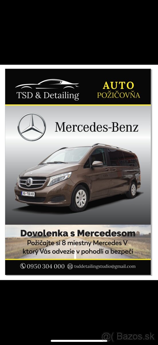 Prenájom 8-miest Mercedes V