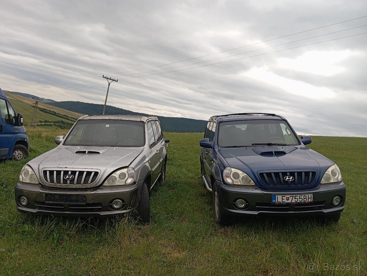 2 ks Hyundai terracan 2.9 crdi 4x4 možná výmena,aj bez tp