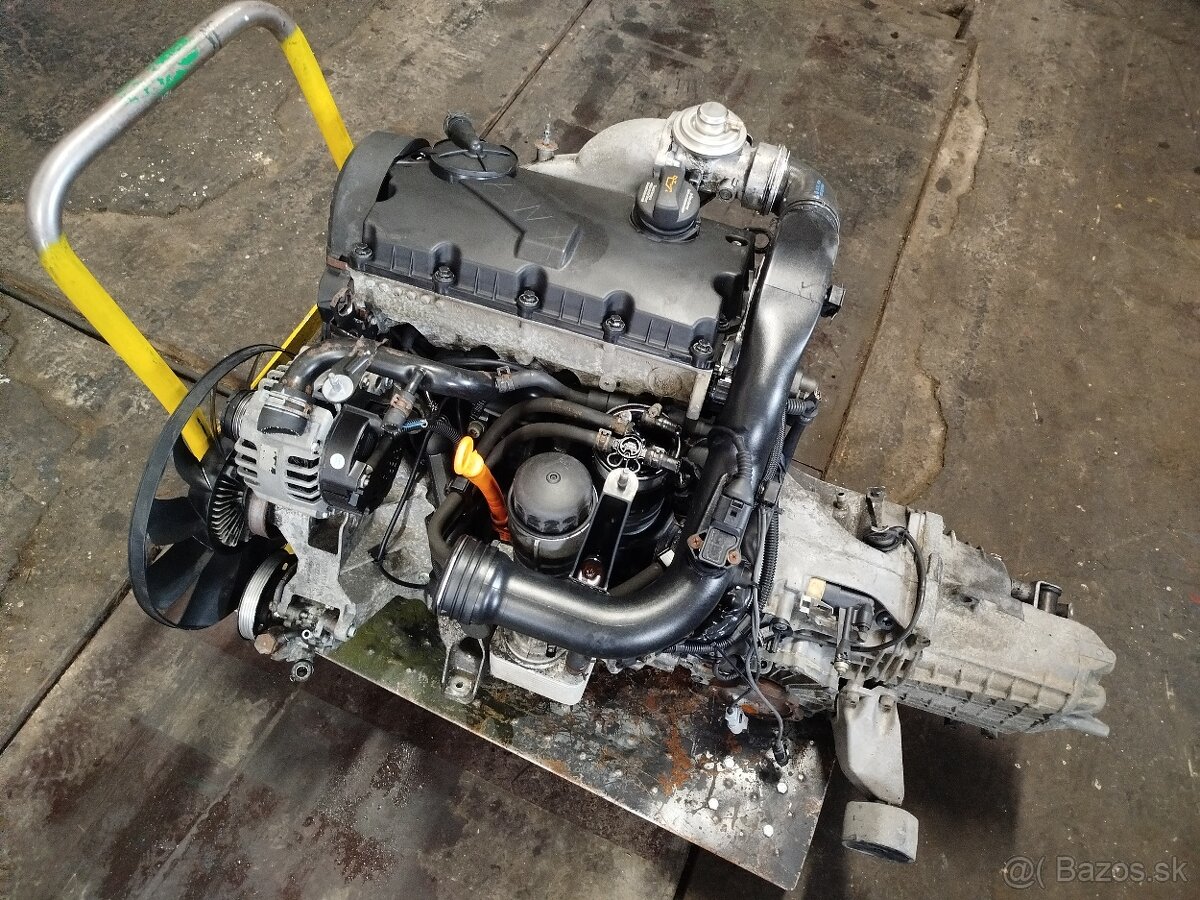 1.9TDI 96kw AWX diesel kompletne nastrojený motor+prevodovka