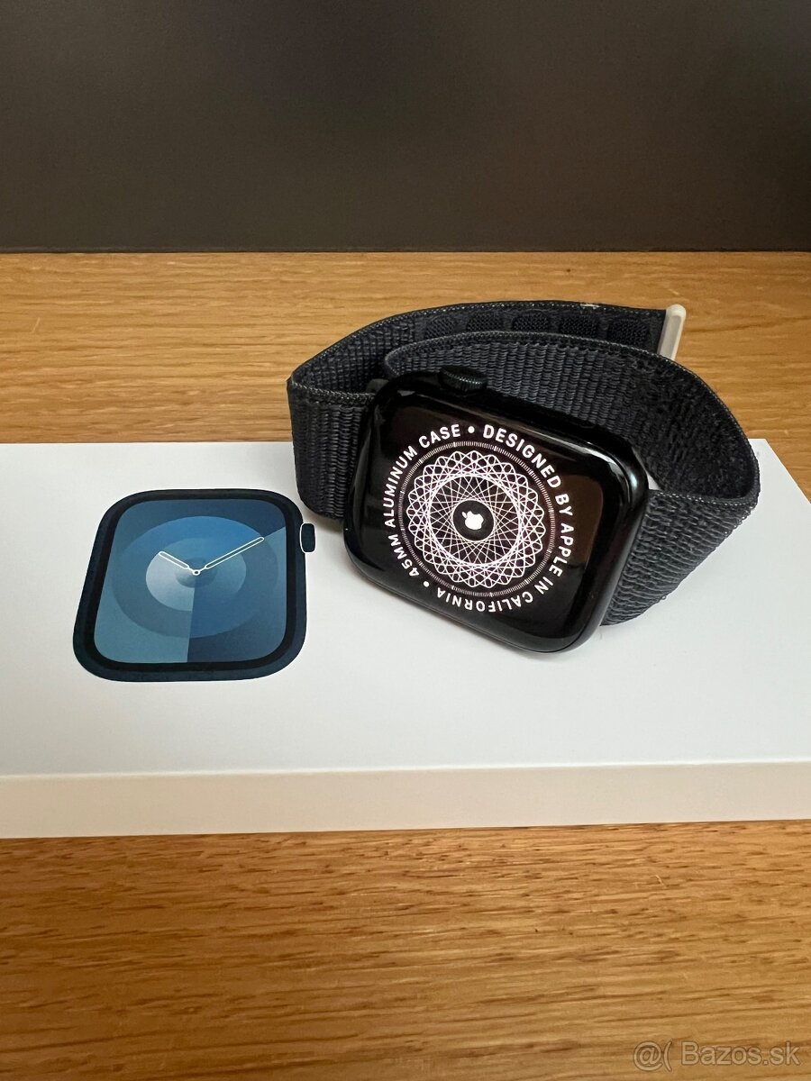 Predám apple WATCH 9 45mm, TOP stav, VOLNE, ZARUKA SK