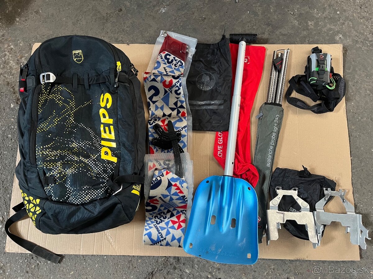 Lavinovy batoh aj s komplet vybavenim