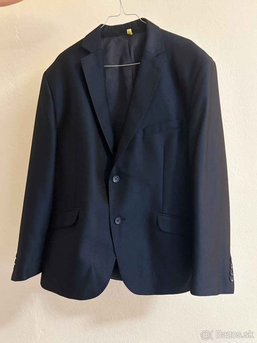Predám pánsky tmavomodrý oblek SLIM