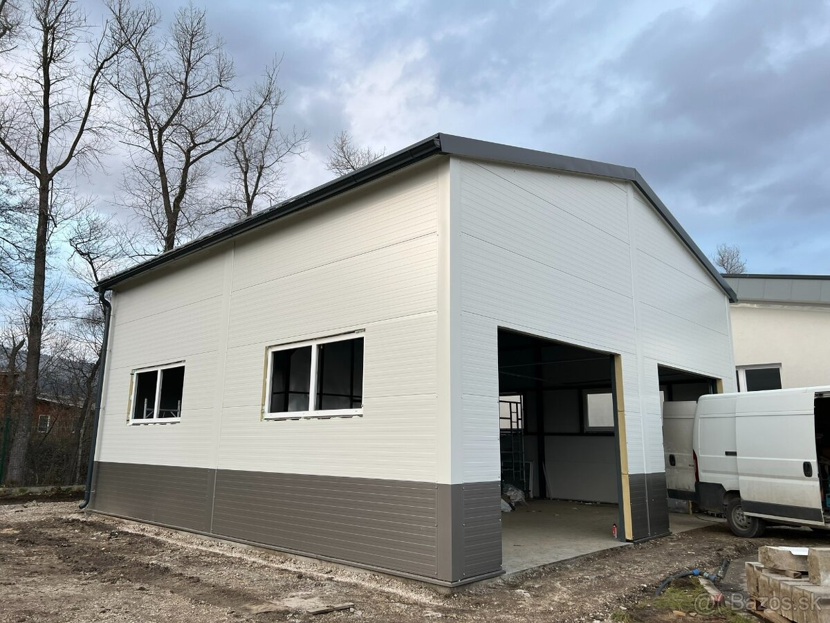 OCEĽOVÁ KONŠTRUKCIA HALY - MONTOVANÁ HALA 12x12x6m