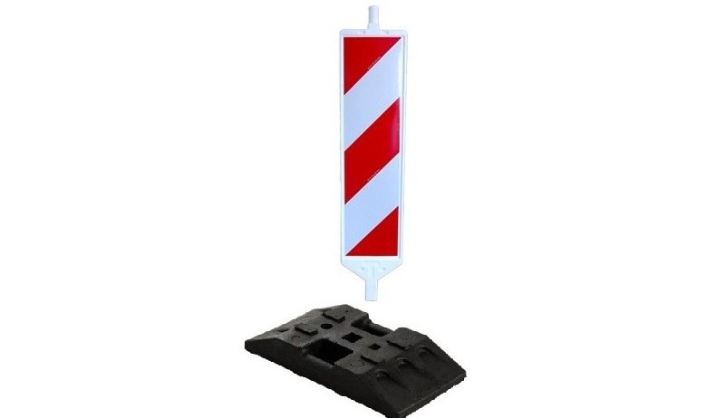 Bezpečnostný stĺpik (červeno biely), podstavec