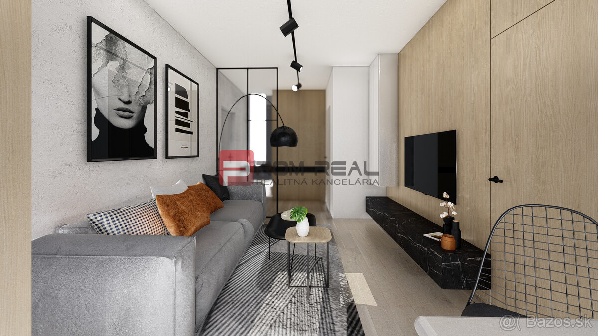 2-izbové byty (54,9 m²) s predzáhradkou a terasou od 158 999