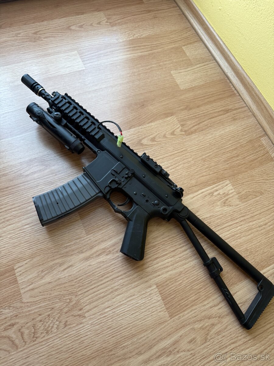 PDW 808 AEG Double Bell Čierna - bez baterky