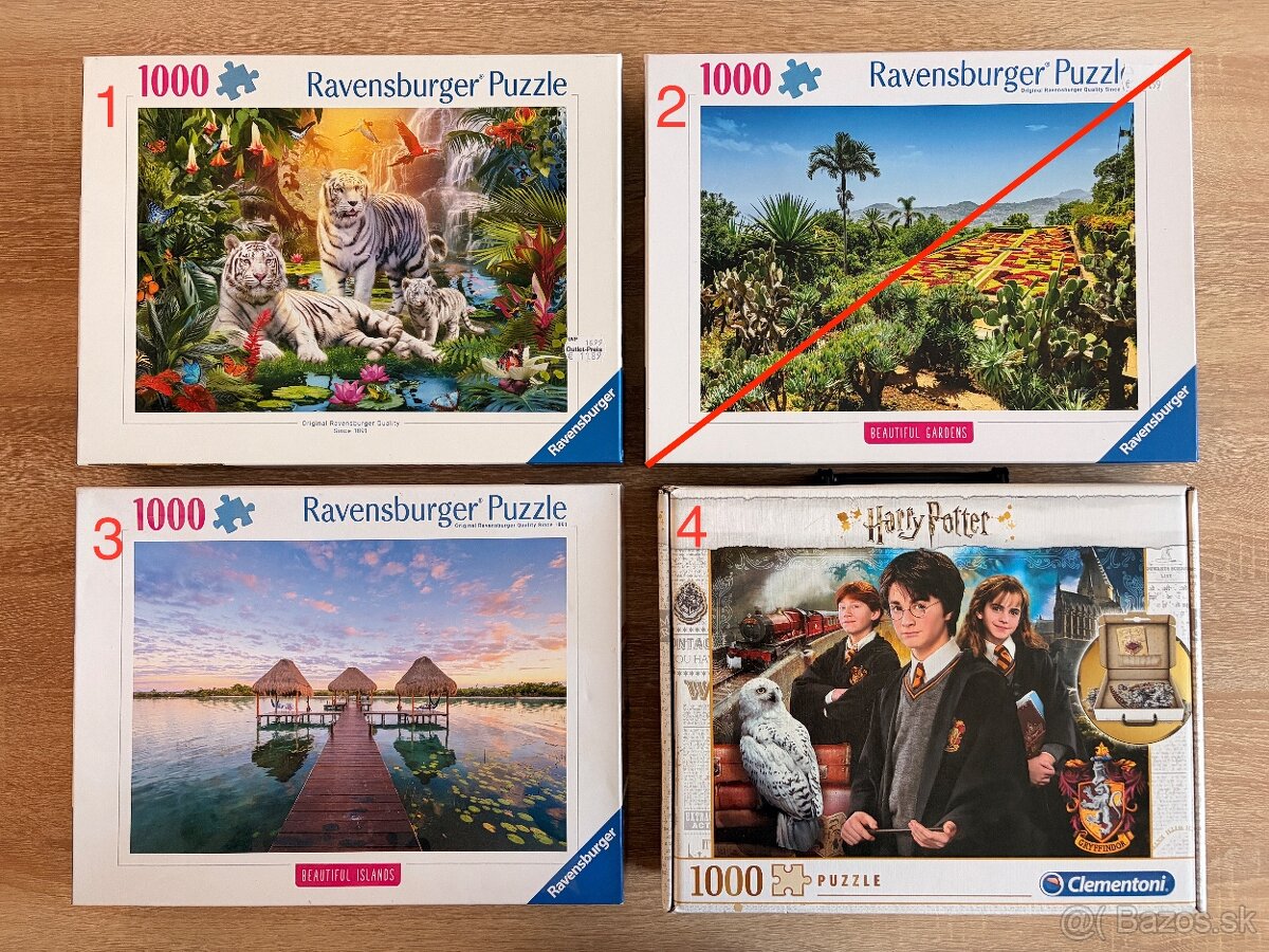 puzzle 1000ks- rôzne