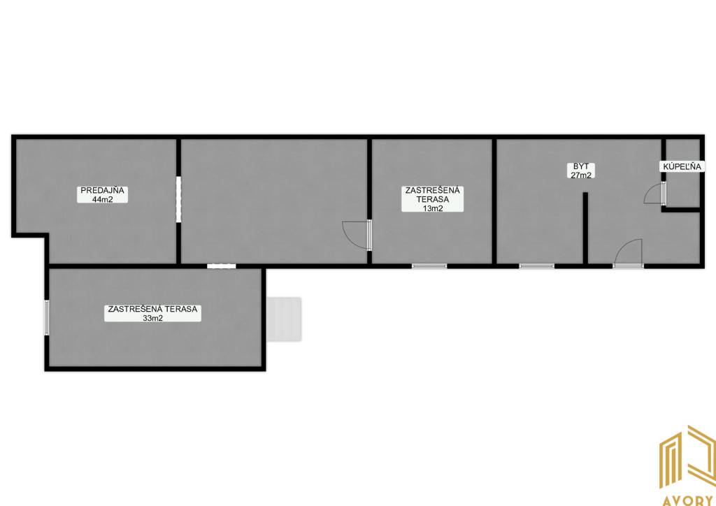 DOM S BYTOM (BÝVALÁ PREDAJŃA), POZEMOK 400m2, KOVÁLOV - 10
