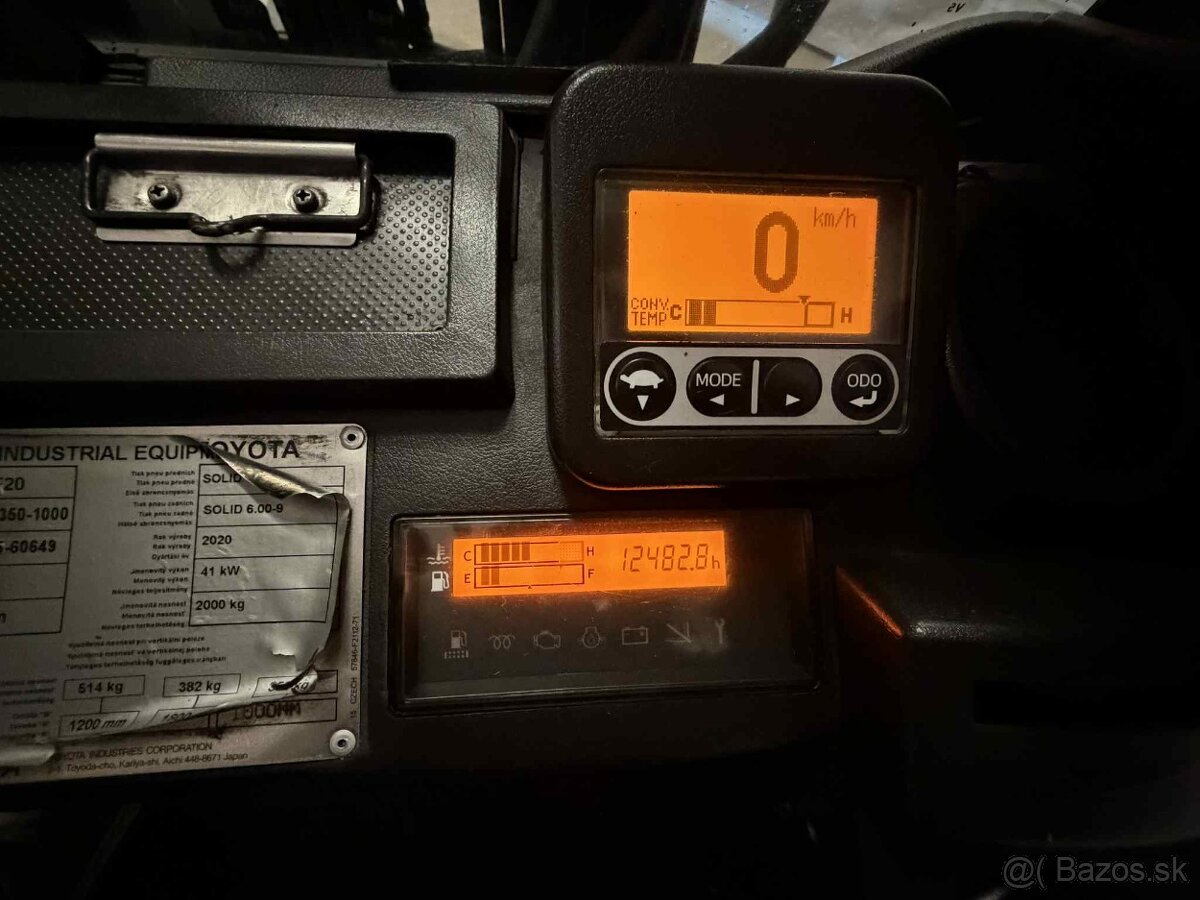 Vysokozdvižný vozík Toyota, 52-8FDF20. Teleskopické vidlice - 10