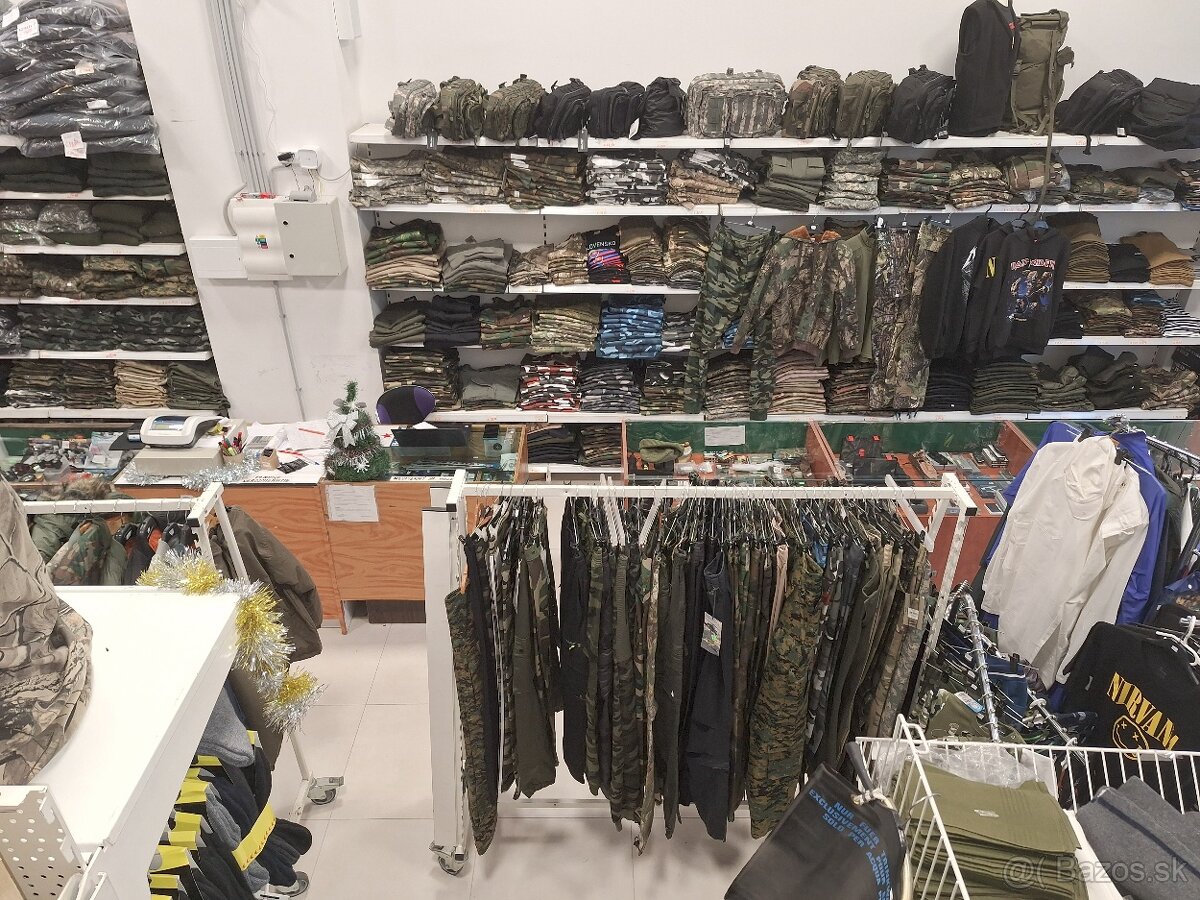 Odstúpim / predám prosperujúcu predajňu army shop v centre m - 10