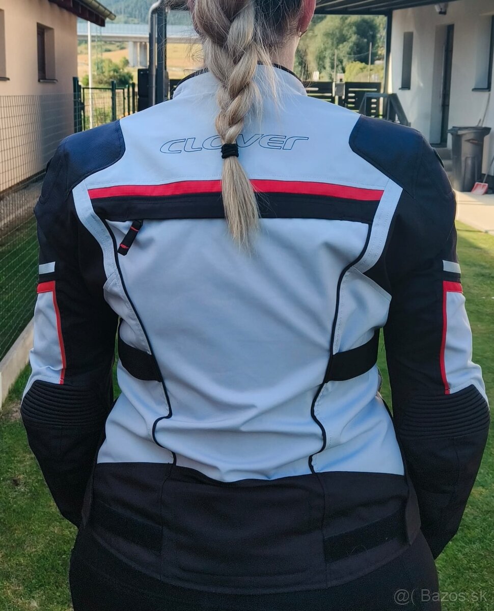 Dámska moto bunda CLOVER HYPERBLADE WP black/grey - 10