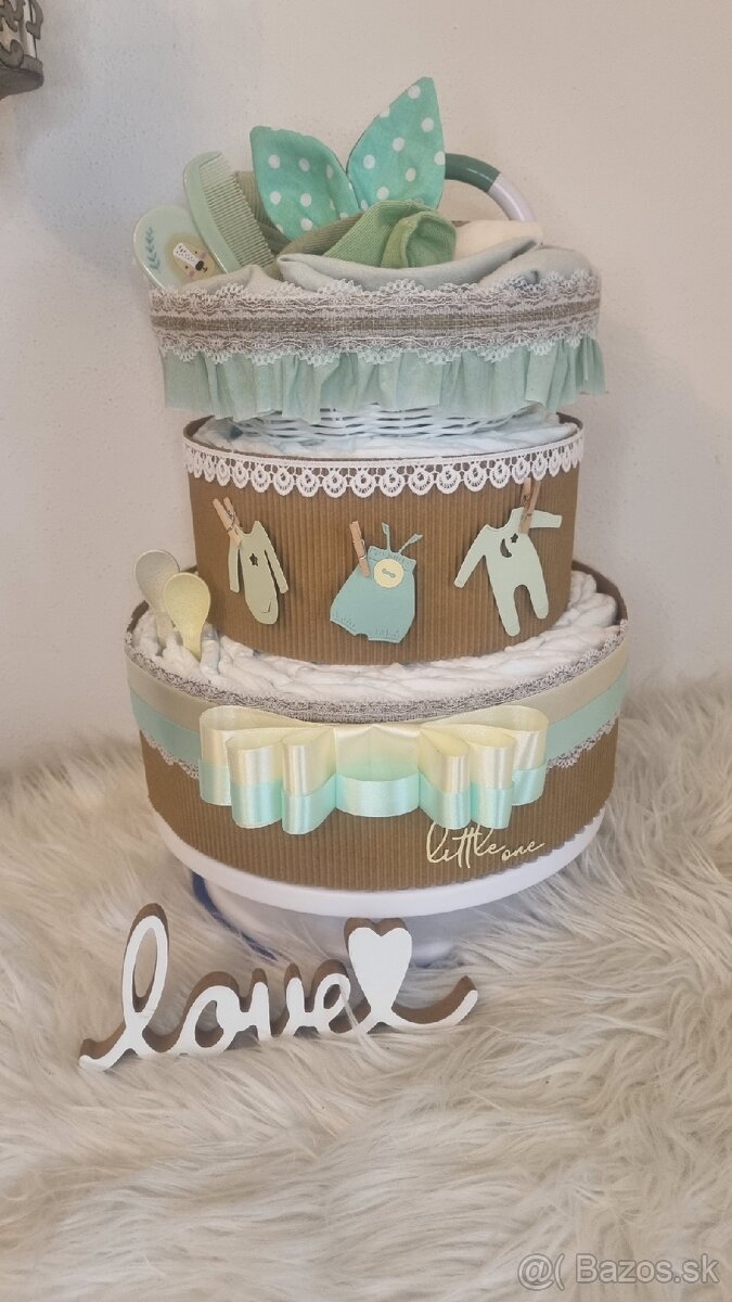 Darčeky pre mamičky Plienkové torty a iné - 10