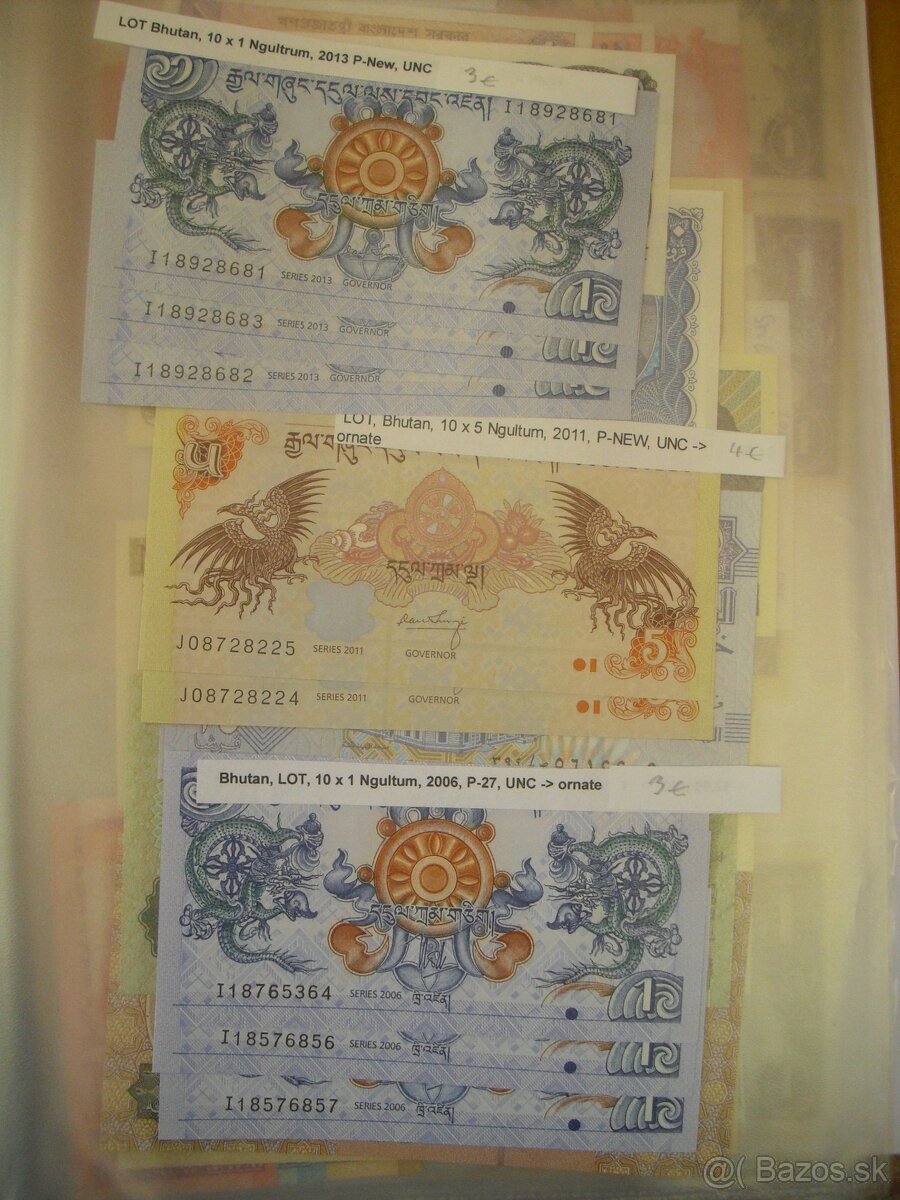 predam sety bankoviek UNC zberatelska kvalita zahranicie - 10