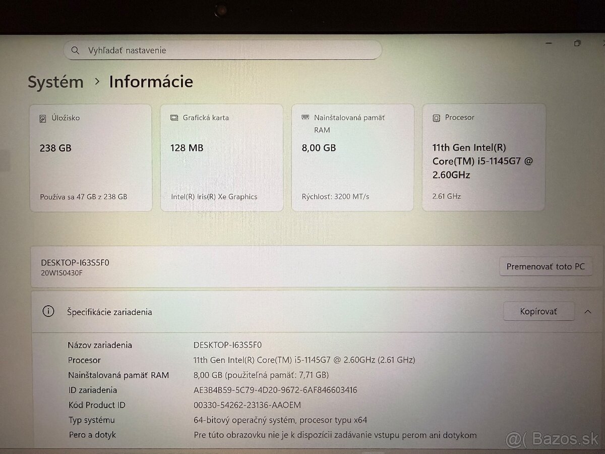 Lenovo Thinkpad T14 gen2 i5 - 10