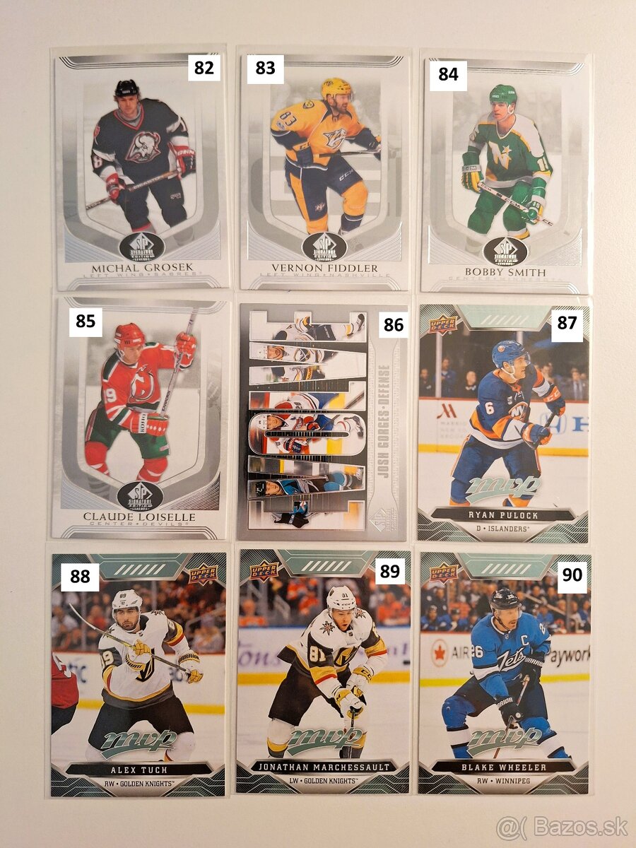 Hokejové kartičky Mix NHL + Slováci - 10