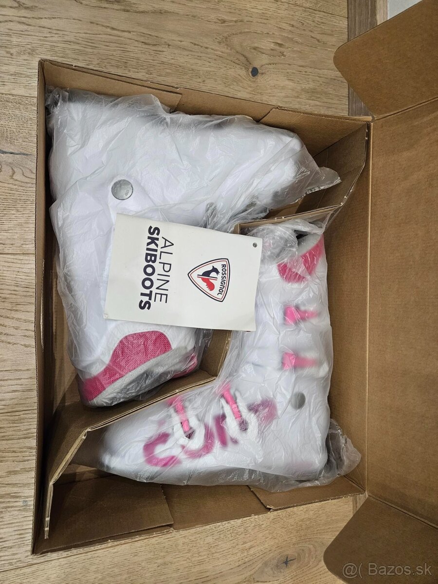 2025 Biele Detské Dievčenské Lyžiarky Rossignol COMP 4 - 10