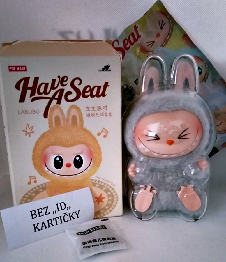 č.1 👜💕ORIGINÁL Labubu Have a Seat série V2 HEHE, mončičák - 10