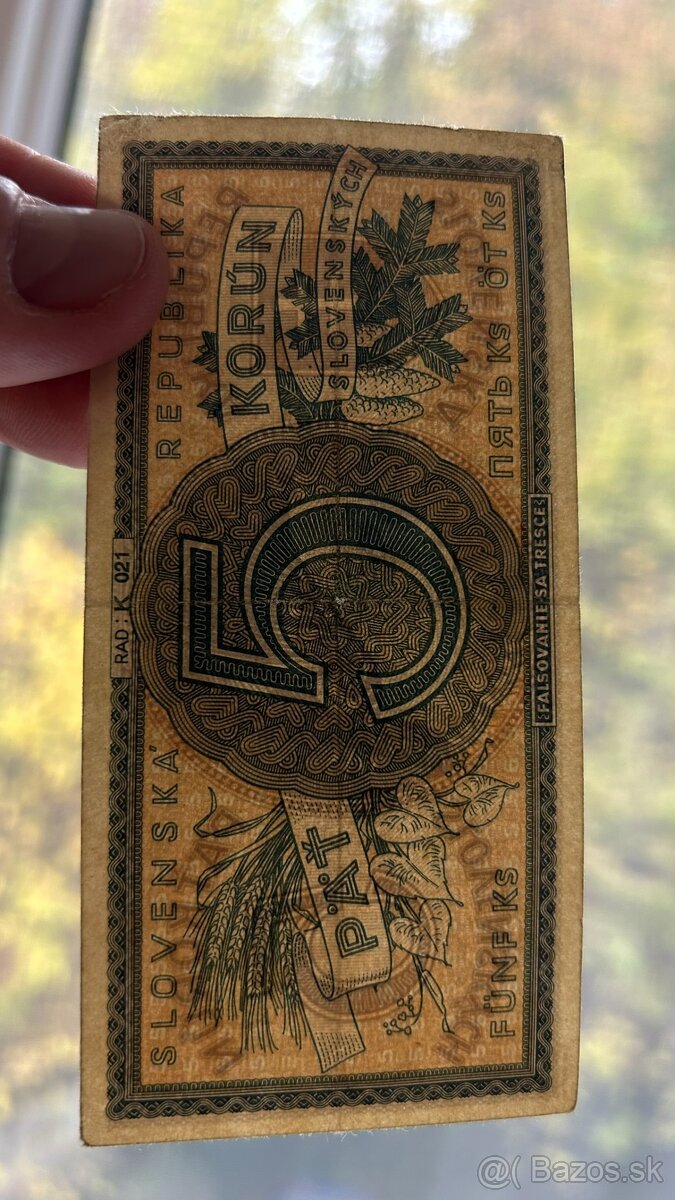 Bankovky Slovenský štát Neperforované aunc - 10