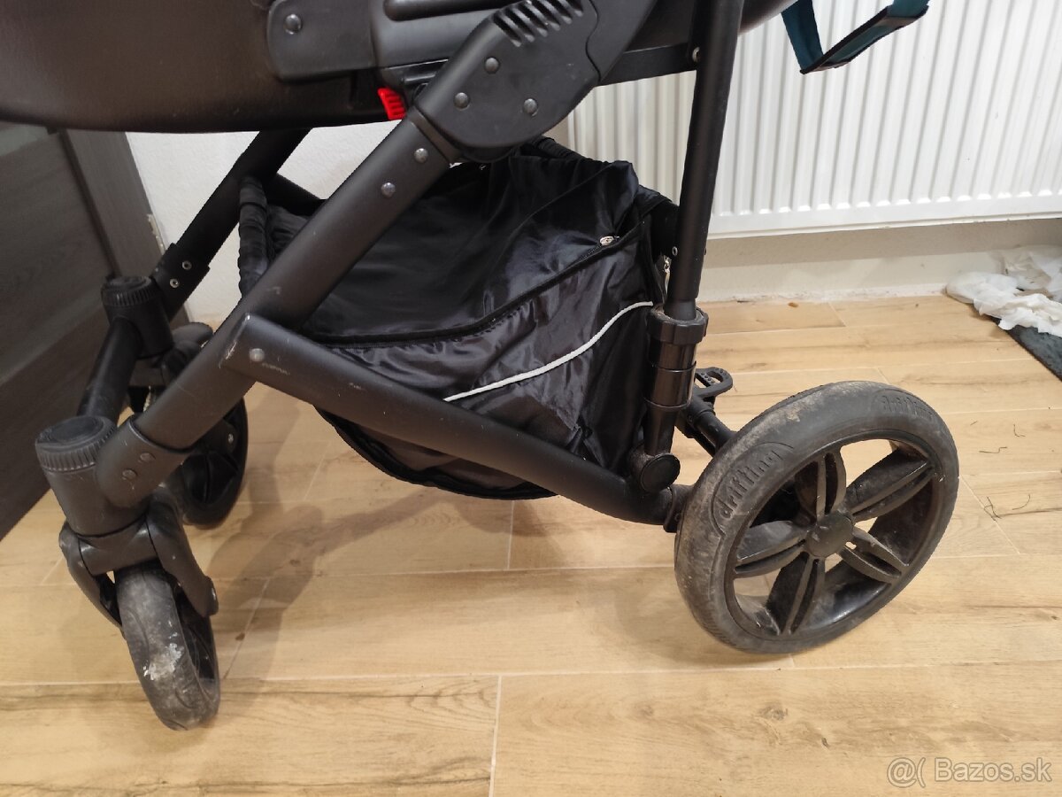 Seeba Art tmavozeleny kočík 2kombinacia - 10